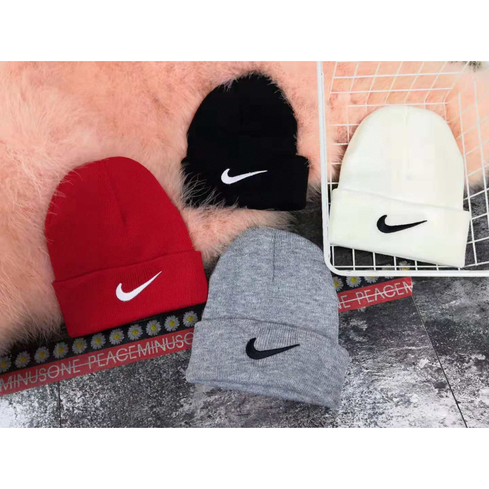 【季得運動】NIKE基本款 冷帽/毛帽 *黑 白 灰 紅。51214E-細節圖6