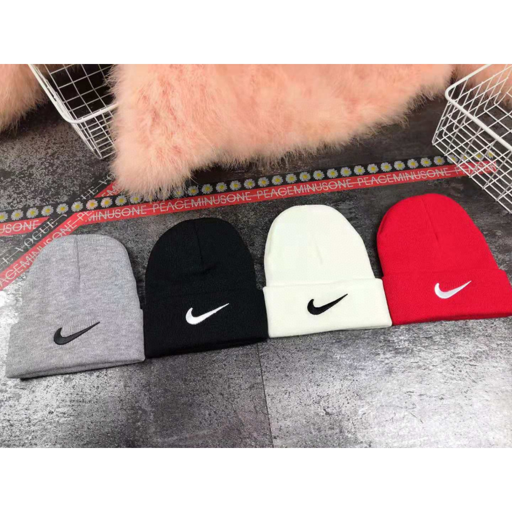【季得運動】NIKE基本款 冷帽/毛帽 *黑 白 灰 紅。51214E-細節圖7