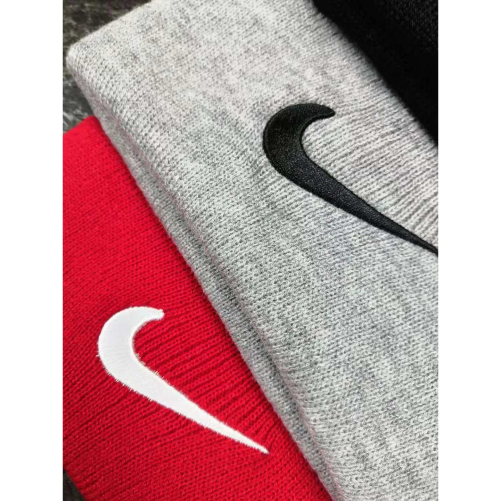 【季得運動】NIKE基本款 冷帽/毛帽 *黑 白 灰 紅。51214E-細節圖9