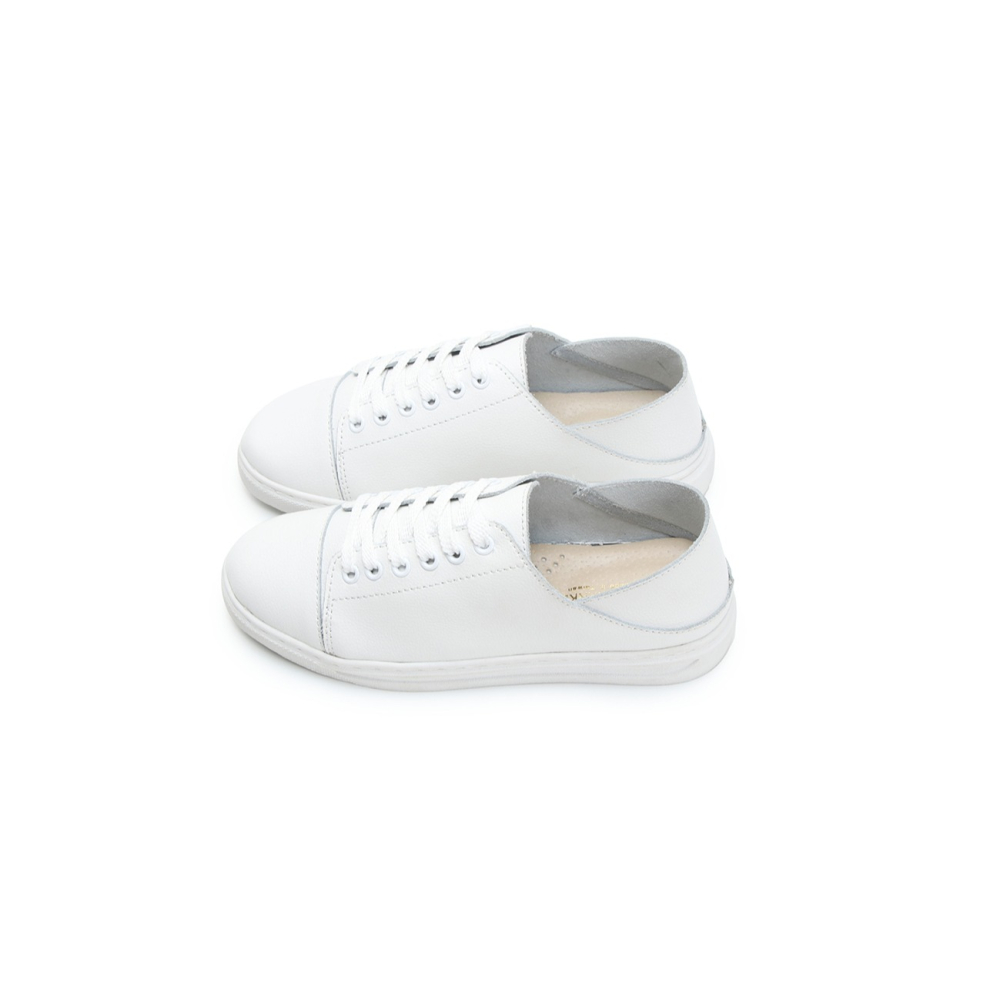 富發牌 🅵🆄🅵🅰 8035L MIT溫柔感受全真皮後踩休閒鞋  真皮小白鞋 女鞋【果凍羽購物】-細節圖2