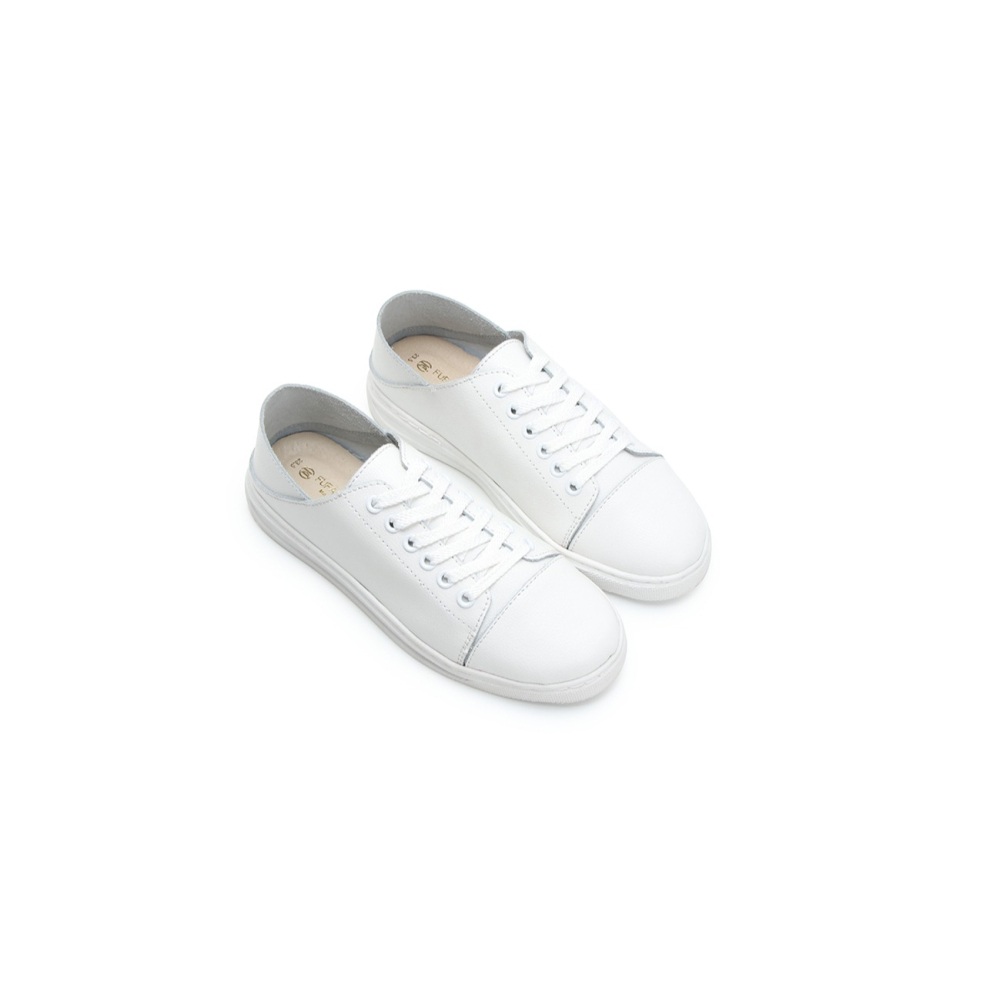 富發牌 🅵🆄🅵🅰 8035L MIT溫柔感受全真皮後踩休閒鞋  真皮小白鞋 女鞋【果凍羽購物】-細節圖3