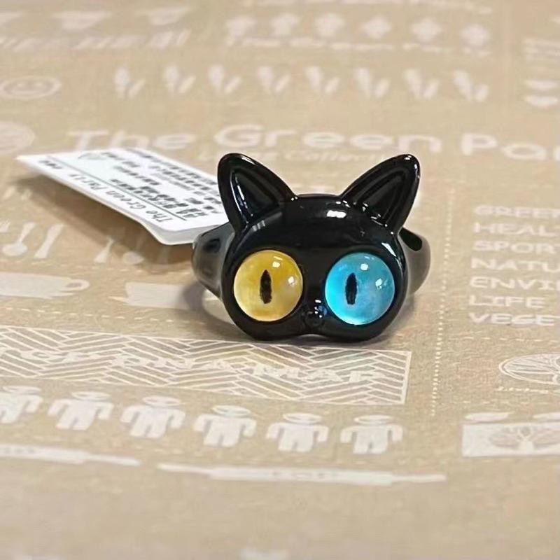 童趣戒指 可愛 眼睛👁️ 貓咪 怪獸獨眼戒指-細節圖5