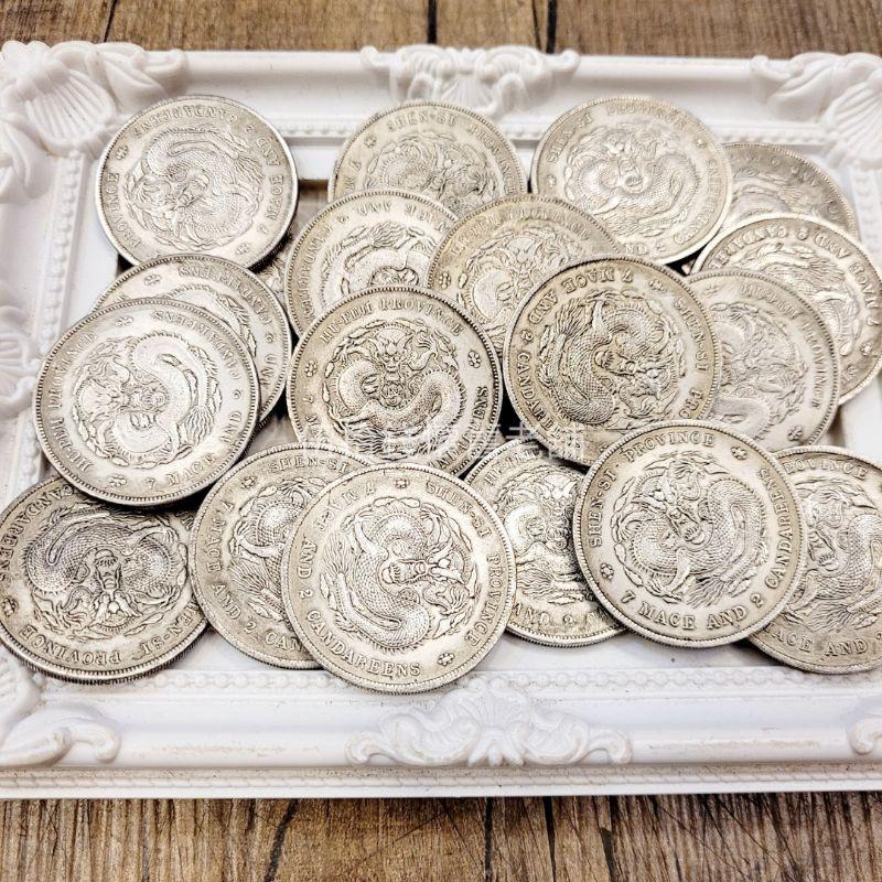 龍銀 仿古 雙面龍 銀幣 風水 紀念幣 錢母 錢幣 民俗 古幣 大清銀幣 招財錢母 龍洋 聚寳盆 收藏-細節圖4