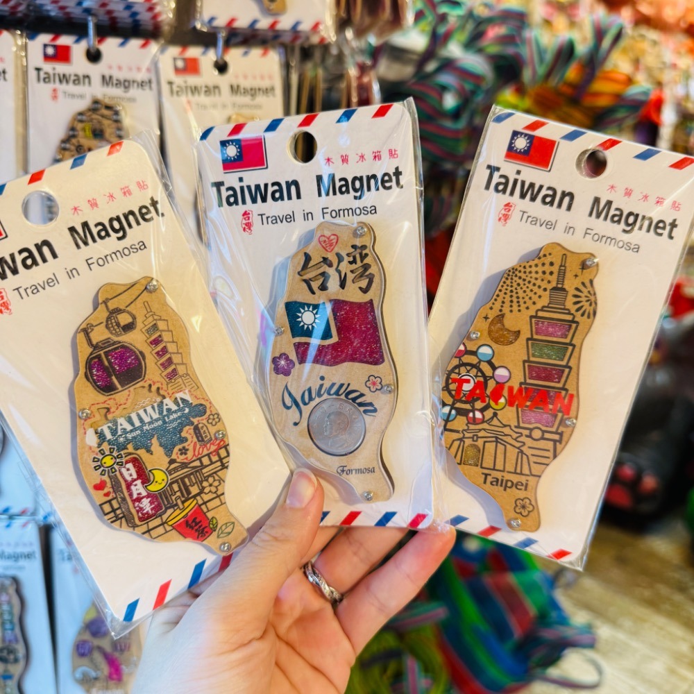 冰箱貼 磁鐵 吸鐵 台灣紀念品 交換禮物 珠珠流砂 木質冰箱貼 紀念品 台灣 景點紀念品-細節圖8