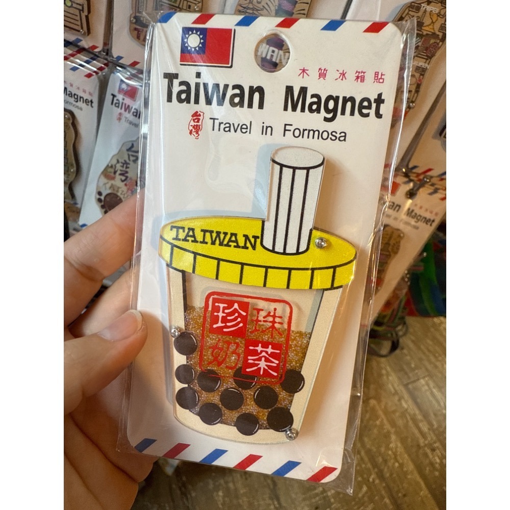 冰箱貼 磁鐵 吸鐵 台灣紀念品 交換禮物 珠珠流砂 木質冰箱貼 紀念品 台灣 景點紀念品-規格圖8