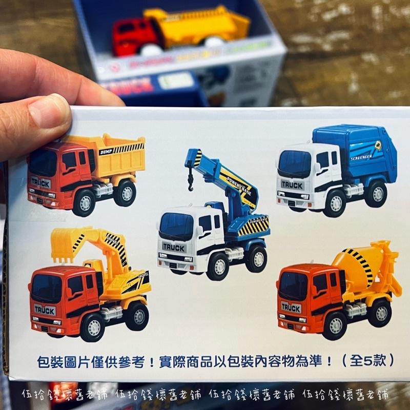 慣性車 兒童玩具 五款工程車 吊車 挖土機 清潔車 水泥車 砂石車 免電池-細節圖6