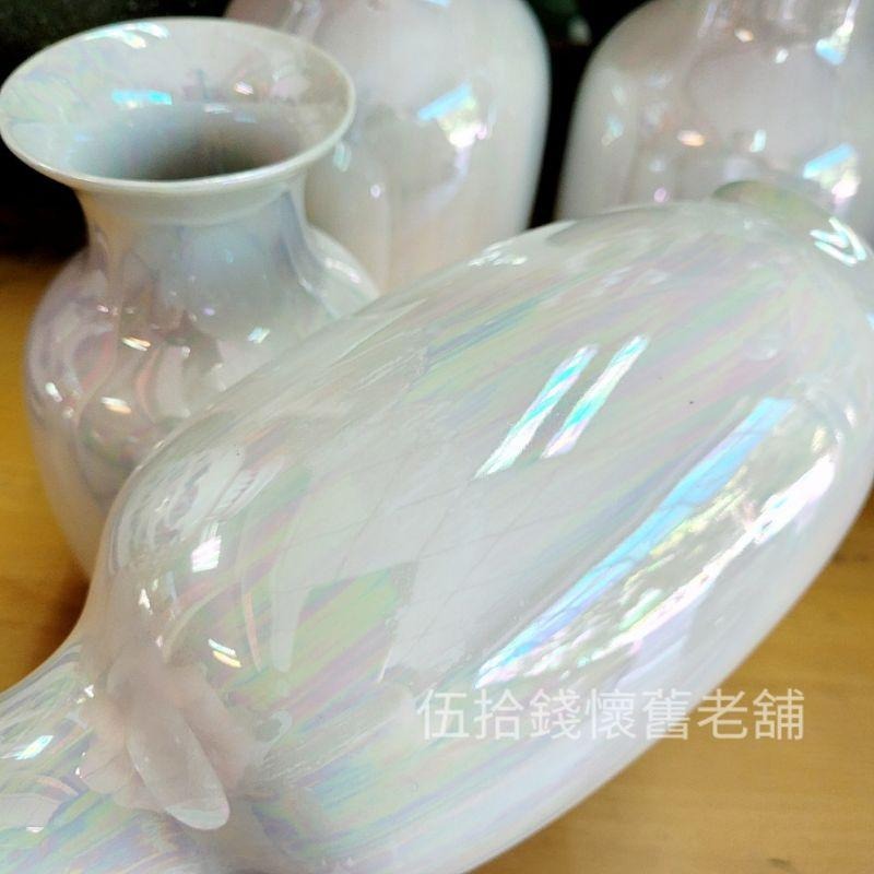 🤖️伍拾錢 鶯歌陶瓷 白珍珠彩 蓮子瓶/花瓶 8英寸10英寸12英寸 花瓶 花器 神桌 拜拜 宗教用品-細節圖2