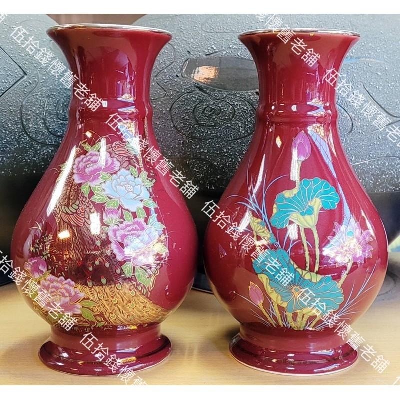 🤖️伍拾錢 鶯歌陶瓷『如意/花瓶』朱紅 白 藍 (8英寸 10英寸 12英寸) 花瓶 花器 神桌 拜拜 宗教用品 藝品-細節圖4