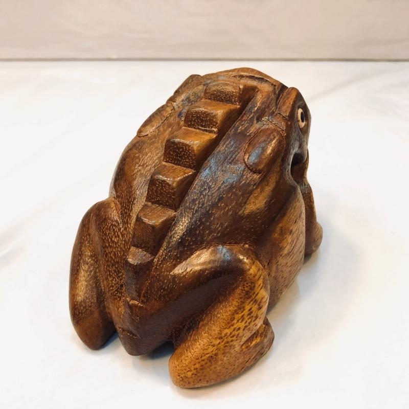 🤖️伍拾錢 蛙鳴木魚 蛙鳴玩具 蛙鳴刮棒 青蛙木魚 復古 懷舊 娛樂 送禮 收藏-細節圖2