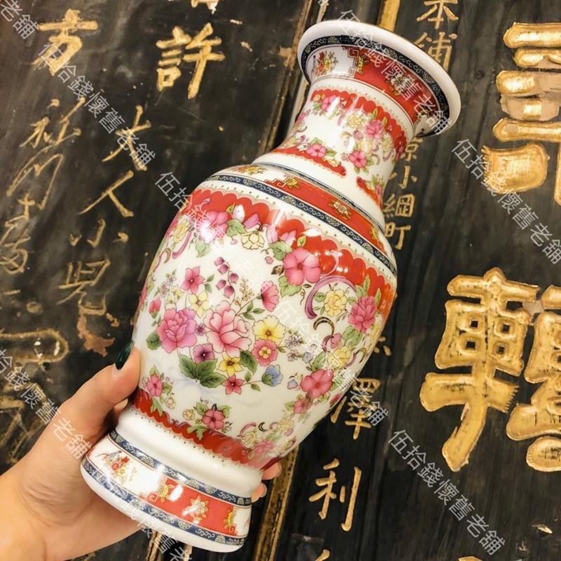 🤖️伍拾錢  鶯歌陶瓷『魚尾古典花』 (8英寸 10英寸 12英寸)  花瓶 花器 神桌 拜拜 宗教用品 藝品-細節圖2