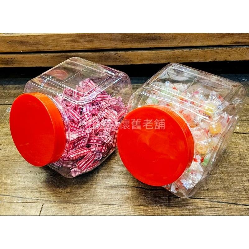 全新現貨 糖果罐 塑膠罐 斜口方罐 餅乾罐 廣口瓶 糖鹽罐 塑膠瓶 三太子 太子爺 收納罐 園遊會 桶子 塑膠桶-細節圖7