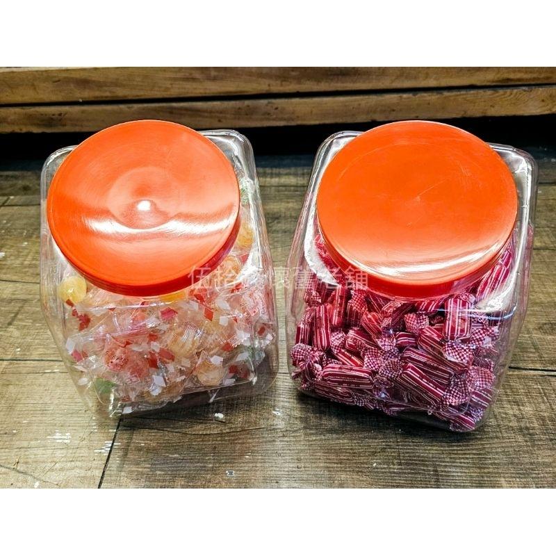 全新現貨 糖果罐 塑膠罐 斜口方罐 餅乾罐 廣口瓶 糖鹽罐 塑膠瓶 三太子 太子爺 收納罐 園遊會 桶子 塑膠桶-細節圖8