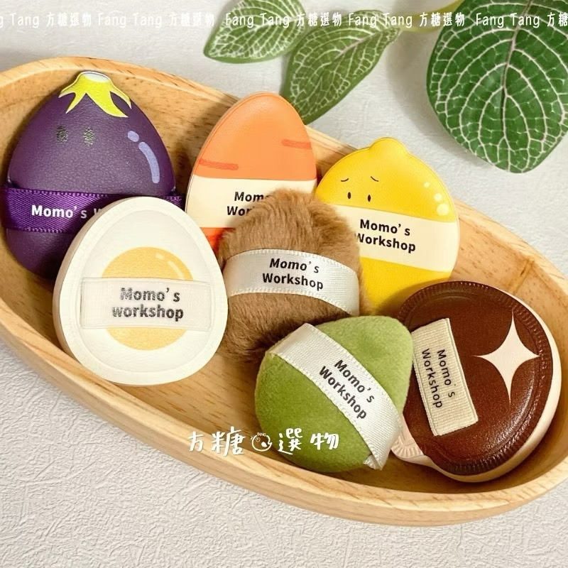 毛吉吉 便當系列粉撲｜蜜粉粉撲 太陽蛋棉花糖 番茄 哈密瓜 檸檬geego 蒜蒜棉花糖 迷你粉撲 棉花糖粉撲 散粉撲-細節圖9