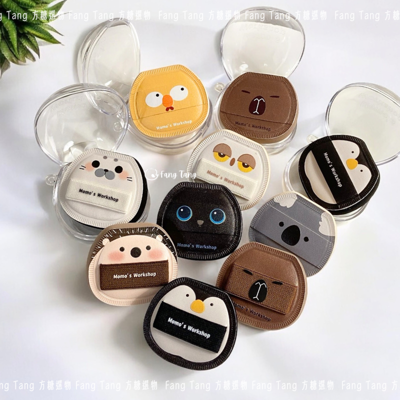 毛吉吉 動物飛行版迷你棉花糖粉撲 手指粉撲 棉花糖粉撲 短絨毛蜜粉粉撲 mini化妝粉撲 卡皮巴拉 小巧隨身撲推薦-細節圖2