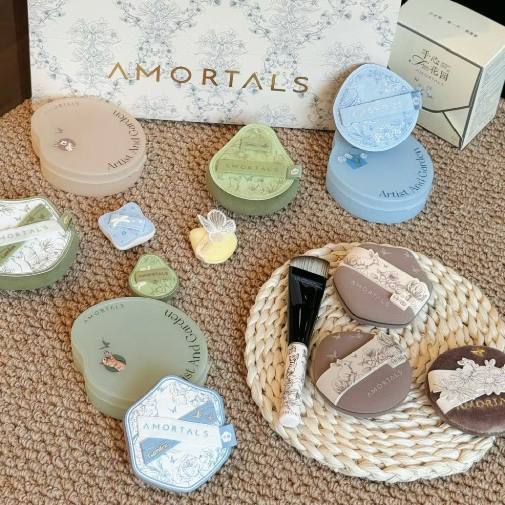 爾木萄 手心的花園系列粉撲｜水滴棉花糖粉撲 六角形底妝粉撲 梨形濕用粉撲 兔子定妝蜜粉撲 迷你粉撲 爾木萄粉撲-細節圖9