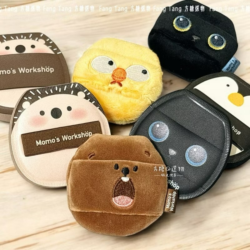 毛吉吉 動物造型粉撲 化妝粉撲 定妝粉撲 棉花糖粉撲 長絨毛蜜粉粉撲 卡皮巴拉 黑貓 小雞 無尾熊 企鵝 短絨定妝-細節圖2