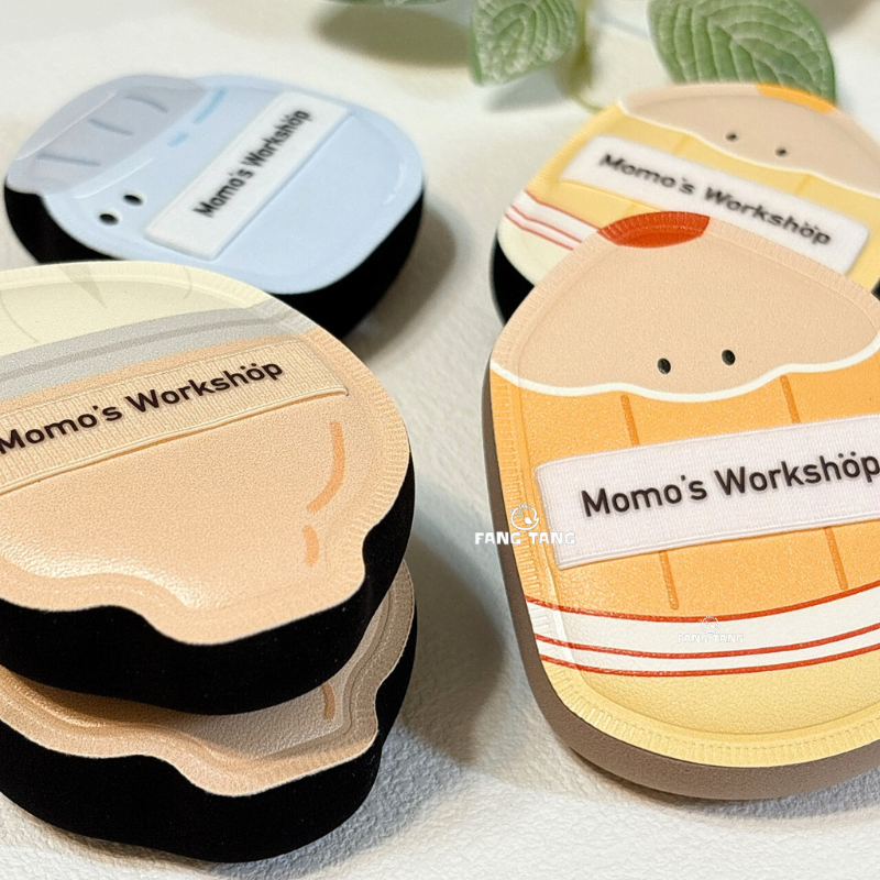 毛吉吉 文具系列粉撲 棉花糖粉撲 濕用paopaomi粉撲 小拖鞋 迷你粉撲 乾用粉撲｜上上鉛 擦擦樂 翻翻盤-細節圖2