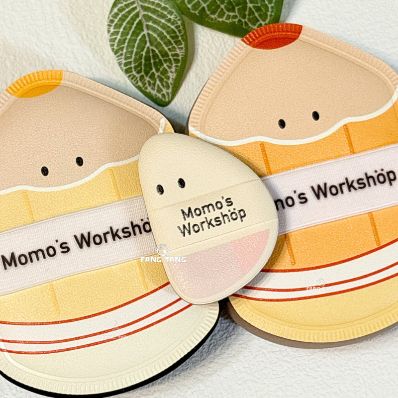 毛吉吉 文具系列粉撲 棉花糖粉撲 濕用paopaomi粉撲 小拖鞋 迷你粉撲 乾用粉撲｜上上鉛 擦擦樂 翻翻盤-細節圖6