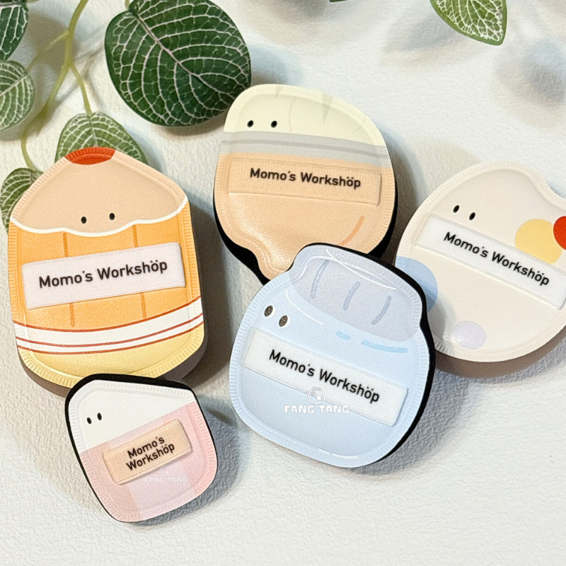 毛吉吉 文具系列粉撲 棉花糖粉撲 濕用paopaomi粉撲 小拖鞋 迷你粉撲 乾用粉撲｜上上鉛 擦擦樂 翻翻盤-細節圖8