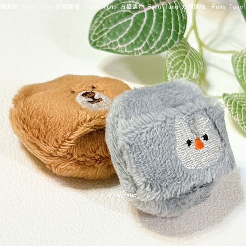 愛物極物 小號長絨蜜粉撲｜小企鵝 小棕熊｜加厚蜜粉撲 刺繡蜜粉粉撲 粉餅粉撲 長絨毛粉撲 定妝粉撲-細節圖2