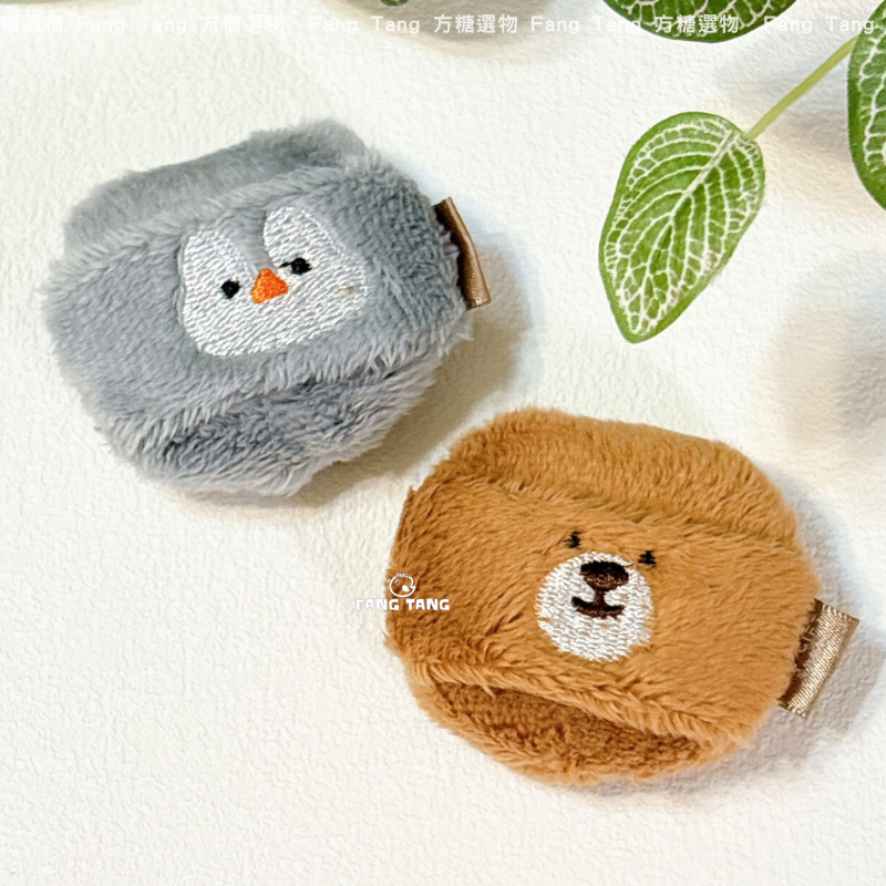 愛物極物 小號長絨蜜粉撲｜小企鵝 小棕熊｜加厚蜜粉撲 刺繡蜜粉粉撲 粉餅粉撲 長絨毛粉撲 定妝粉撲-細節圖5