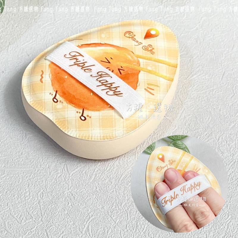 悅嘻嘻 Triple Happy 糯糯團棉花糖粉撲｜現貨｜中彈偏軟 厚度兩公分 棉花糖粉撲 氣墊粉撲 雞蛋棉花糖粉撲-細節圖4