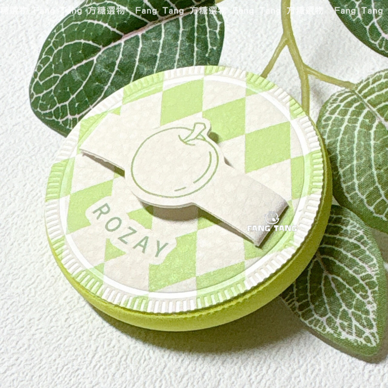 ROZAY 青蘋果濕用棉花糖粉撲 奇異果迷你手指粉撲｜迷你棉花糖粉撲 濕用粉撲 手指粉撲 棉花糖粉撲 圓形粉撲-細節圖7