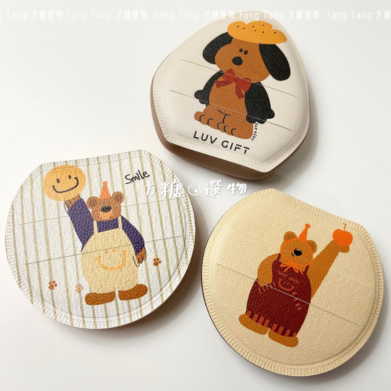 愛物極物 小胖熊粉撲 麵包小狗棉花糖粉撲｜實拍｜乾濕兩用 濕用棉花糖 泡水大粉撲 棉花糖粉撲 化妝粉撲 化妝海綿-細節圖2