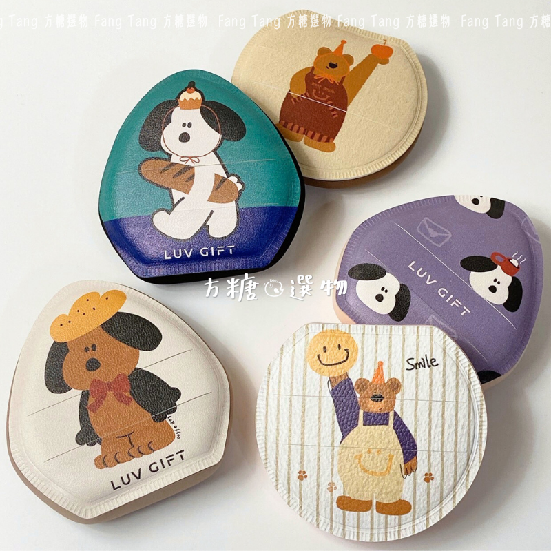 愛物極物 小胖熊粉撲 麵包小狗棉花糖粉撲｜實拍｜乾濕兩用 濕用棉花糖 泡水大粉撲 棉花糖粉撲 化妝粉撲 化妝海綿-細節圖4