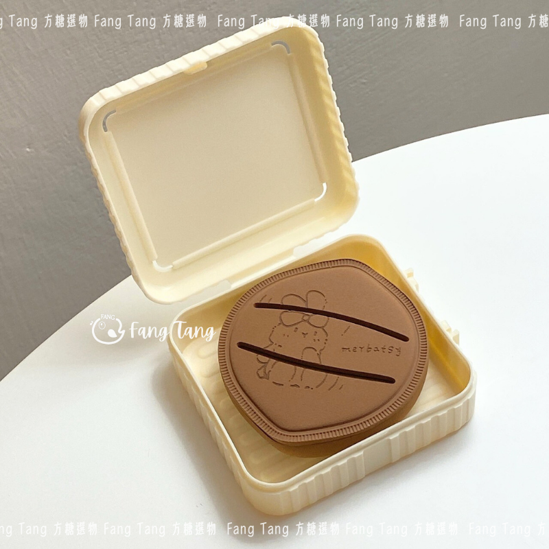 美蓓琪 巧巧兔 雙尖頭濕用棉花糖粉撲｜現貨｜鬆軟粉撲 乾濕兩用 濕用變大 厚粉撲 厚氣墊粉撲 merbatsy-細節圖6