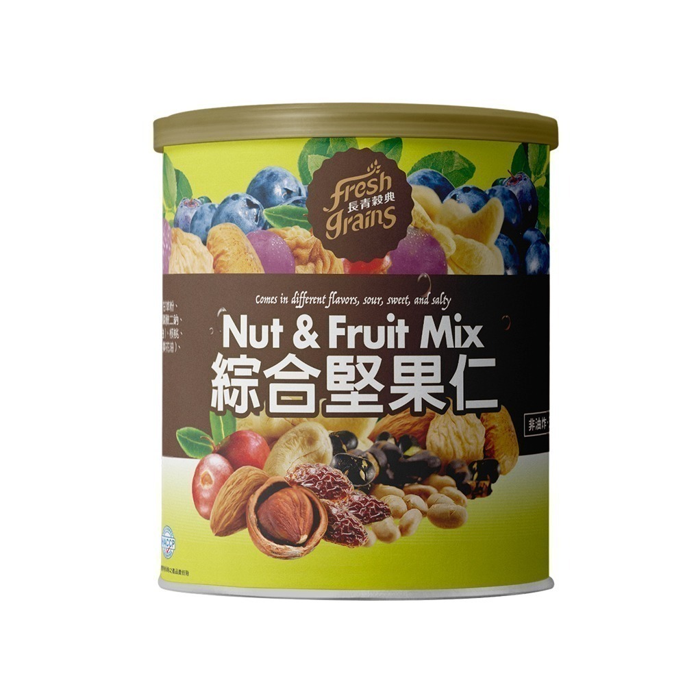 【長青穀典】Nut & Fruit Mix 綜合堅果仁 300g/罐-細節圖2