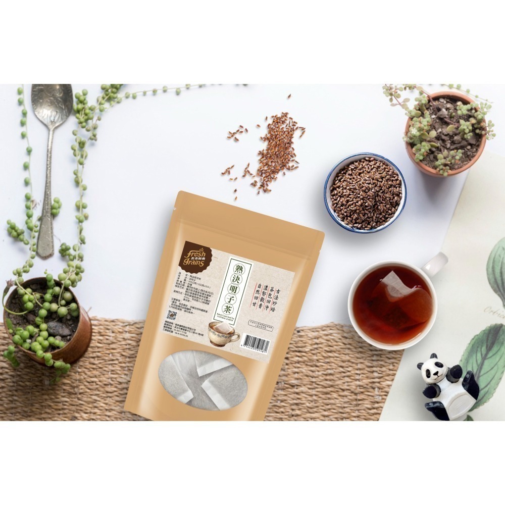 【長青穀典】熟決明子茶 10g×20包/袋×2袋 公司現貨 無咖啡因 茶包 沖泡 幫助消化-細節圖4