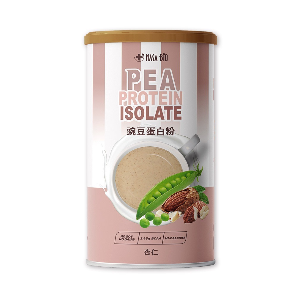 【長青穀典】NASA BIO豌豆蛋白粉 杏仁 500g/罐 運動 健身 高蛋白 全素 植物蛋白 藜麥-細節圖2