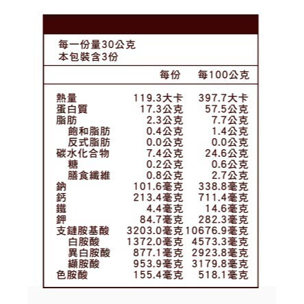 【長青穀典】豌豆蛋白粉 原味 30g×3包/盒×4盒 公司現貨 蛋白飲 高蛋白 藜麥 海藻鈣 隨身包-細節圖3