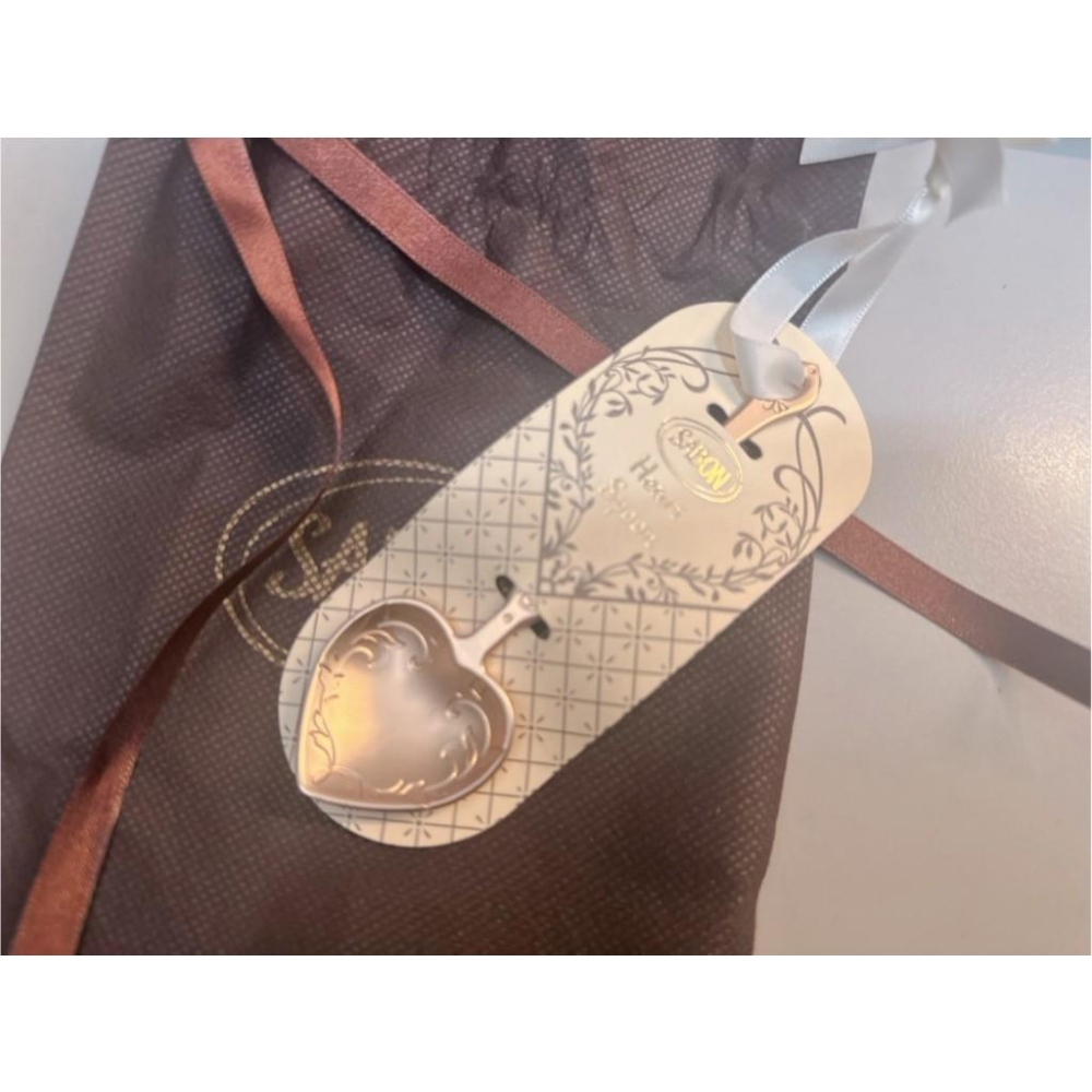 挖勺 湯匙 愛心挖勺 SABON 愛心香檳金挖勺 愛心湯匙 香檳金 儀式感 送禮自用 磨砂膏挖勺-細節圖2