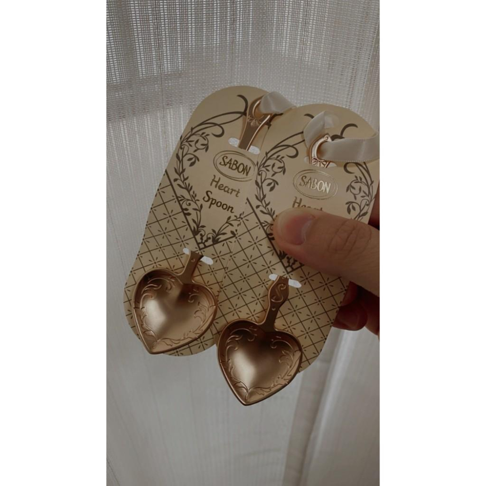 挖勺 湯匙 愛心挖勺 SABON 愛心香檳金挖勺 愛心湯匙 香檳金 儀式感 送禮自用 磨砂膏挖勺-細節圖8