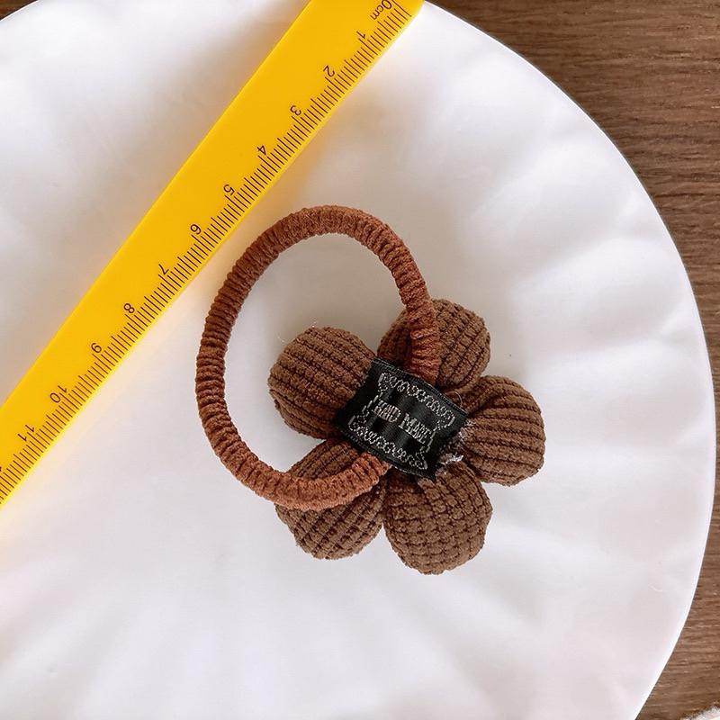 髮圈 小花髮圈 立體花朵髮圈 兒童髮繩 兒童髮圈 美拉德色系 馬尾髮繩 造型髮圈 髮繩 花朵 造型髮飾 日常百搭-細節圖4