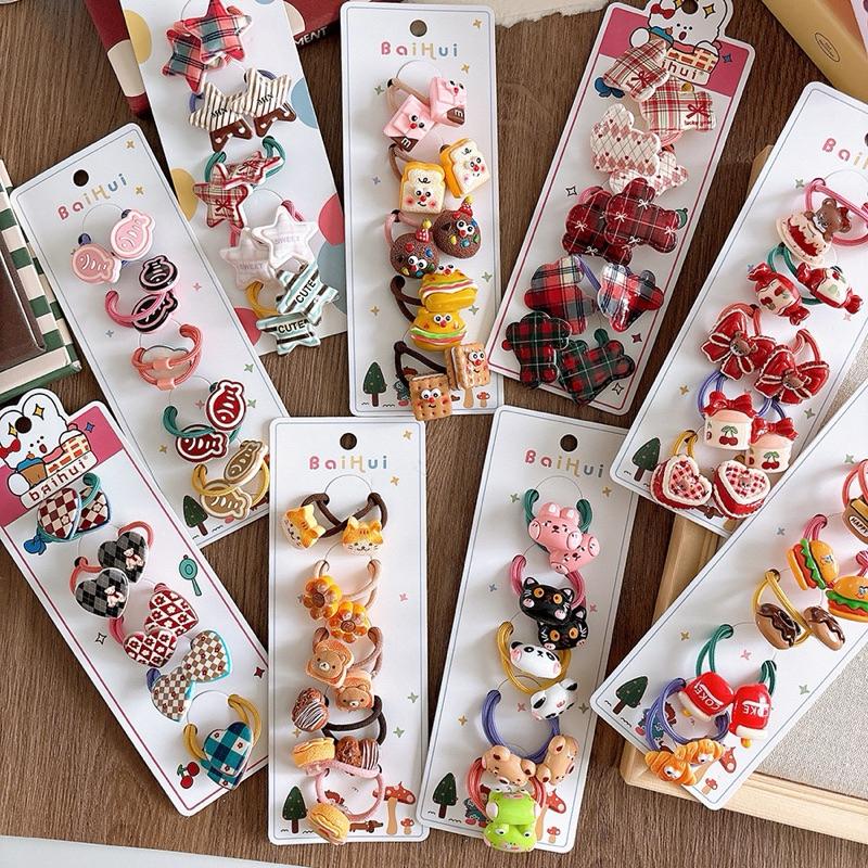 髮飾 兒童髮圈 兒童髮飾 可愛髮圈 造型髮飾 拇指圈 髮繩 頭飾 髮繩 髮圈 可愛圖案 餅乾 休閒零食 親子分享 親子分-細節圖2