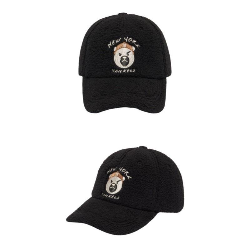 棒球帽 羊羔絨棒球帽 帽子 MLB 暴力熊 LA棒球帽 冬款 換季折扣 羊羔絨 球帽 男女通用 防曬百搭 舒適透氣 防曬-細節圖4