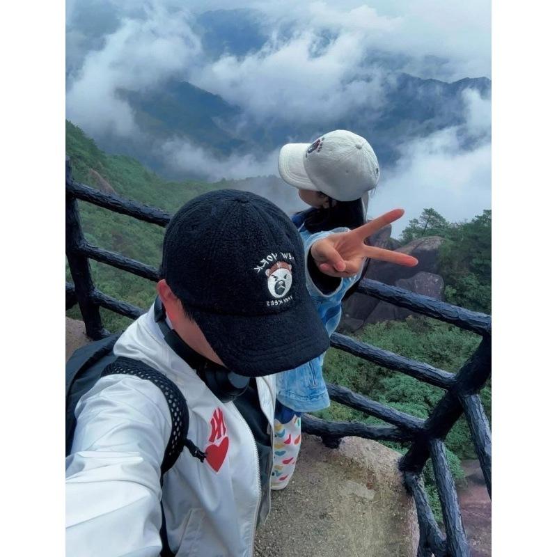 棒球帽 羊羔絨棒球帽 帽子 MLB 暴力熊 LA棒球帽 冬款 換季折扣 羊羔絨 球帽 男女通用 防曬百搭 舒適透氣 防曬-細節圖5