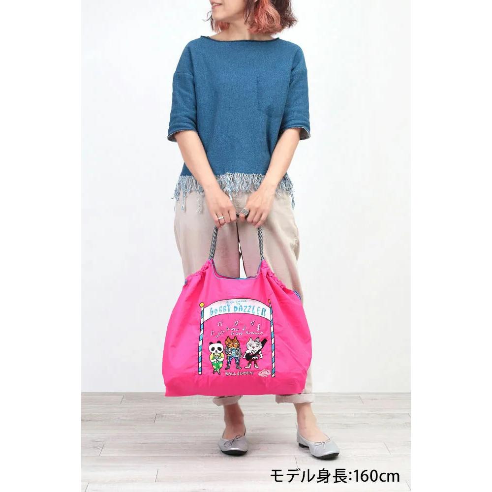 Ball＆Chain 購物袋 日本環保袋 Jolin同款 大容量 可折疊 購物外出托特包 外出優雅搭配 輕便好攜 日常百-細節圖3