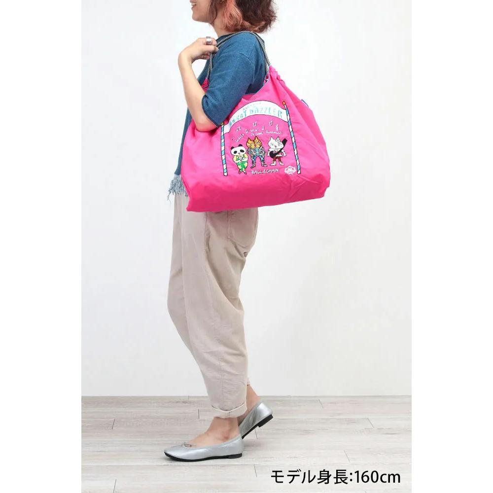 Ball＆Chain 購物袋 日本環保袋 Jolin同款 大容量 可折疊 購物外出托特包 外出優雅搭配 輕便好攜 日常百-細節圖4