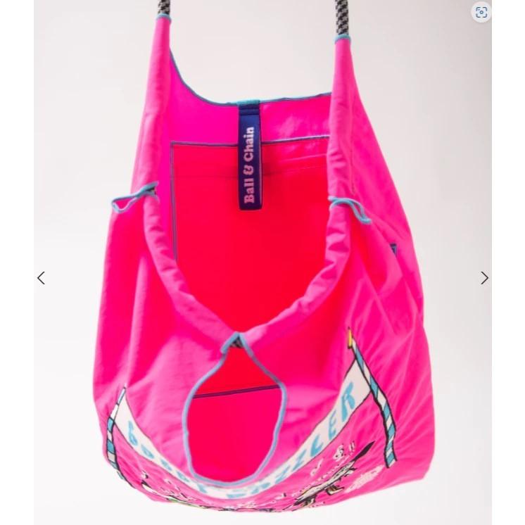 Ball＆Chain 購物袋 日本環保袋 Jolin同款 大容量 可折疊 購物外出托特包 外出優雅搭配 輕便好攜 日常百-細節圖7