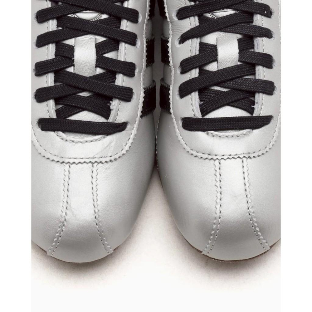 Y2K穿搭 adidas TOKYO 復古銀鞋 運動跑鞋 復古銀 金屬感 明星同款 輕量透氣 男女同款 經典三線-細節圖4