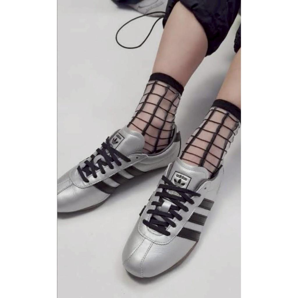 Y2K穿搭 adidas TOKYO 復古銀鞋 運動跑鞋 復古銀 金屬感 明星同款 輕量透氣 男女同款 經典三線-細節圖7