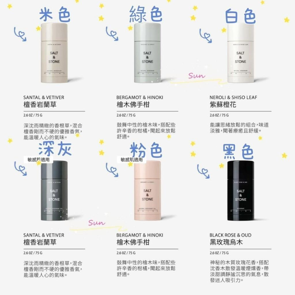 體香膏 止汗膏 體香劑 止汗 止汗石 SALT&STONE 75g 美國製 止汗體香膏 除臭 精緻生活選品 日常雅緻 推-細節圖4