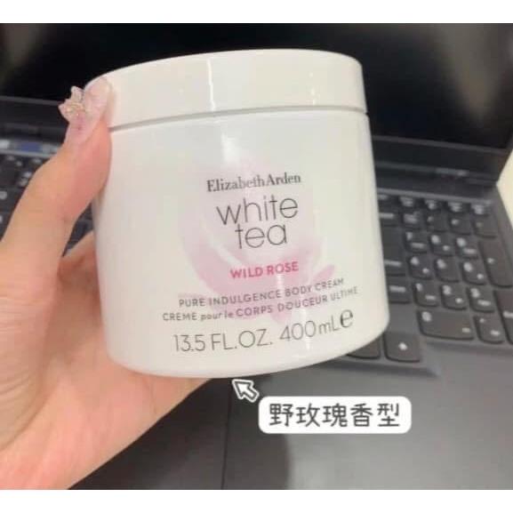 Elizabeth Arden 雅頓 白茶玫瑰舒體霜 400ML 白茶花綻野玫瑰舒體霜 身體乳 保濕修護 夜間護理 肌膚-細節圖4