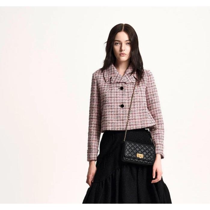 小CK Charles&Keith 金環款 小香風｜側背包 斜背包 有調節釦 出門必備-細節圖8