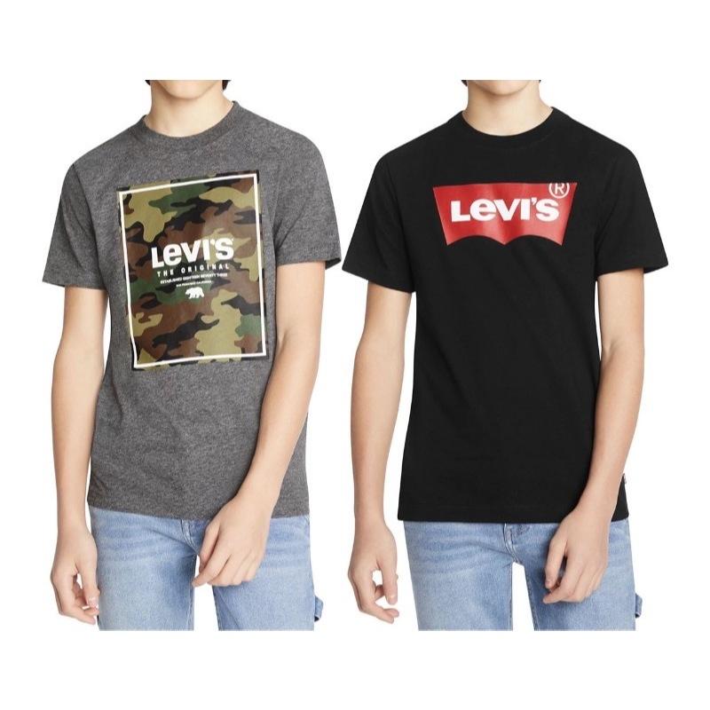 Levi＇s T-shirt 大童 上衣 純棉 短T｜兩件組 美國代購 日常 舒適-細節圖2