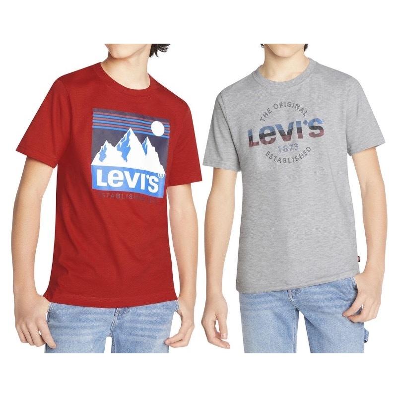 Levi＇s T-shirt 大童 上衣 純棉 短T｜兩件組 美國代購 日常 舒適-細節圖3